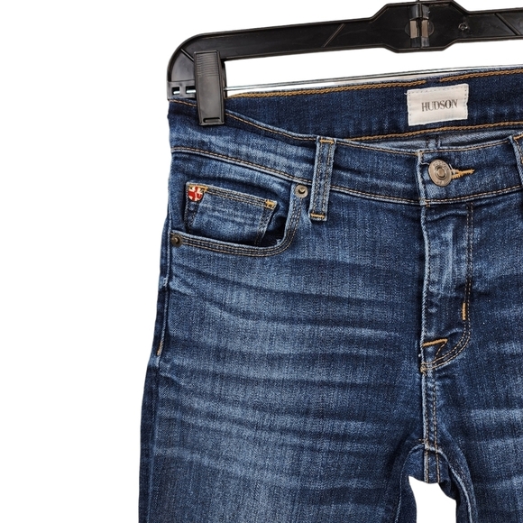 Hudson Women's Frayed Hem Skinny Jeans - 26 - Picture 2 of 6